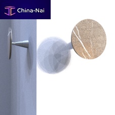 Contemporary coat hook LANDS 1stainless steelmarblesingle