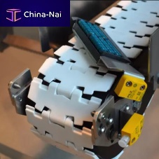 Modular transfer chain plasticrollerfor the food industry