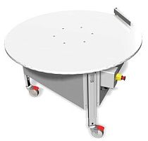 Manual turntable motor-driven