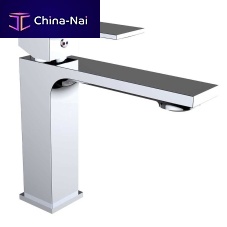 Washbasin mixer tap 60115 - SAONA SLIMcountertopchrome-plated brassbathroom