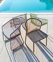Contemporary chair Sallyoutdoorindoorfabric