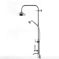 Wall-mounted shower set recessed walltraditionalwith hand shower