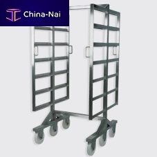 Transport trolley 100, 110 seriesstainless steelwith swivel castersfor smokehouses