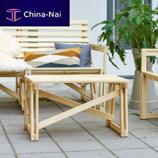 Contemporary side table THE PATIOwoodenwooden baserectangular