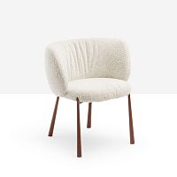 Contemporary chair Mys P M TSindoorfabricleather