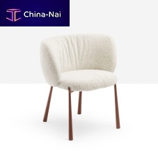 Contemporary chair Mys P M TSindoorfabricleather