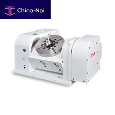 Motor-driven rotary table CNCT-100tiltingfor machiningcompact