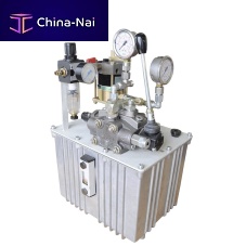 Air-driven hydraulic power unit for water