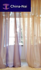 Plain sheer curtain fabric SUSPIRIA polyestersilk