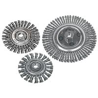 Knotted wheel brush 60001finishingstainless steel