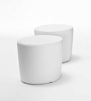 Contemporary pouf BONGOleatherround