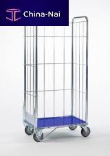 Handling cart 100732 seriessteelfor linenwith swivel casters