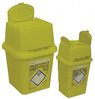 Plastic waste bin for medical wastewith lid