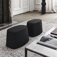 Contemporary pouf Intervallumfabricleatherthermoplastic