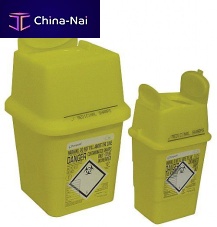 Plastic waste bin for medical wastewith lid
