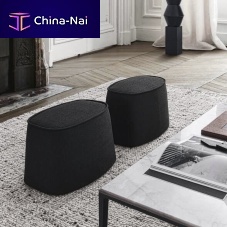 Contemporary pouf Intervallumfabricleatherthermoplastic