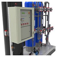 Wastewater water purification unit ion exchange