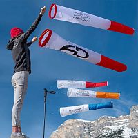 Airport windsock with mast