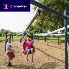Zipline cable slide for playground ZipKrooz® Assisted - Design 3849