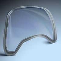 Helicopter aircraft window ARH-70 acrylicpolycarbonate