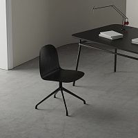 Contemporary chair TERRAindoorplywoodlacquered aluminum base
