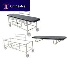 Transport stretcher trolley BES-HB057manual1 sectionstainless steel