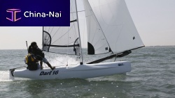 Recreational sport catamaran single-handedcarbonDart 16
