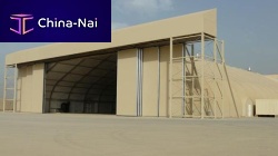 Telescopic hangar door