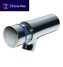 Bathroom sink single tap PRESTO NEO® : 66000wall-mountedself-closingchrome-plated brass