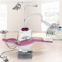 Dental treatment unit with chair CORALwith delivery systemwith light