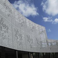 Perforated sheet metal PERF'DESIGNaluminumsteelfor facade cladding