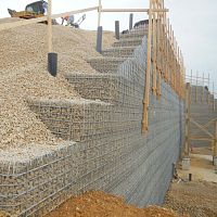 Galvanised steel wire mesh VIST-Asoil reinforcingfor retaining wallssquare mesh