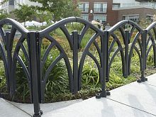 Fence with panels FOUNTAIN - FPFP gardenfor public spacescast iron
