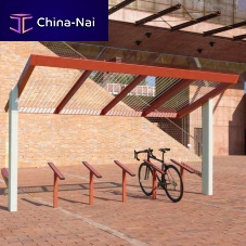 Steel cycle shelter X2-V410-SSfor public spacegalvanised steelthermo-lacquered steel
