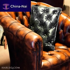 Leather pillow BUTTONSrectangularhomecommercial