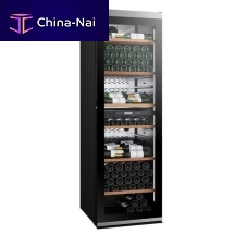 Aging wine cabinet MILLESIME240Dfree-standingstainless steelglazed