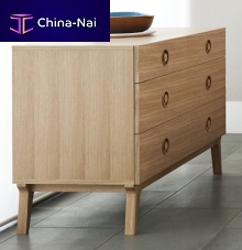 Contemporary chest of drawers VALENTINEoakwalnutsolid wood