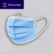 Polypropylene surgical mask adultbox of 50blue