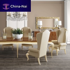 Traditional armchair Luxusfabricleatherwing
