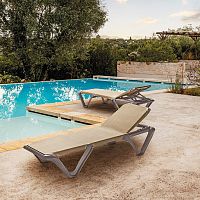 Contemporary sun lounger BALIpolyesterPVCcontract