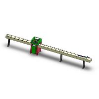 PLC-controlled drilling machine RZ-7200verticalrobotic armfor profiles