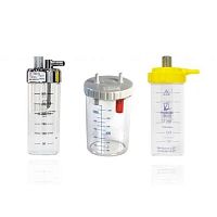 Body fluids suction jar glassautoclavable
