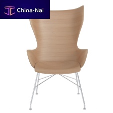 Contemporary armchair K/WOODleatherashbeech