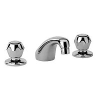 Double-handle washbasin mixer tap TEVERE: 10..211countertopchromed metalbathroom