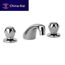 Double-handle washbasin mixer tap TEVERE: 10..211countertopchromed metalbathroom