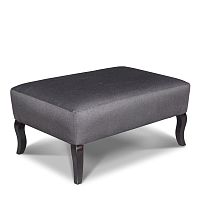 Traditional pouf TEXTILEbeechoakupholstered
