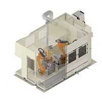 Machining deburring machine W100 aluminum partsfor large workpiecesfor small parts