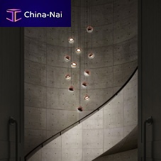 Contemporary chandelier DORA P12/PC12glasssteelLED