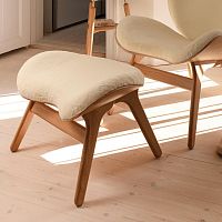Contemporary ottoman A CONVERSATION PIECEleatheroakplywood