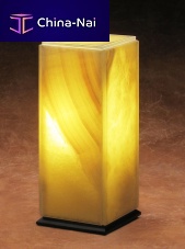 Table lamp TRANSLUCENT MARBLE : TRANSLUCENT ONYXstonecontemporarycorded